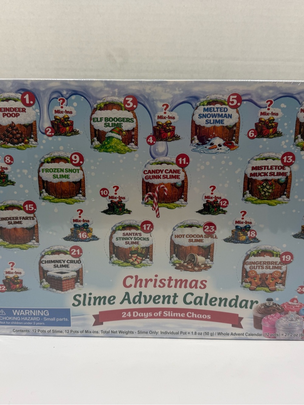 Christmas Slime Advent Calendar - Holiday Slime Variety Pack